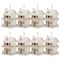 8 Pack: 9" Wood 2-Story Birdhouse by Make Market®